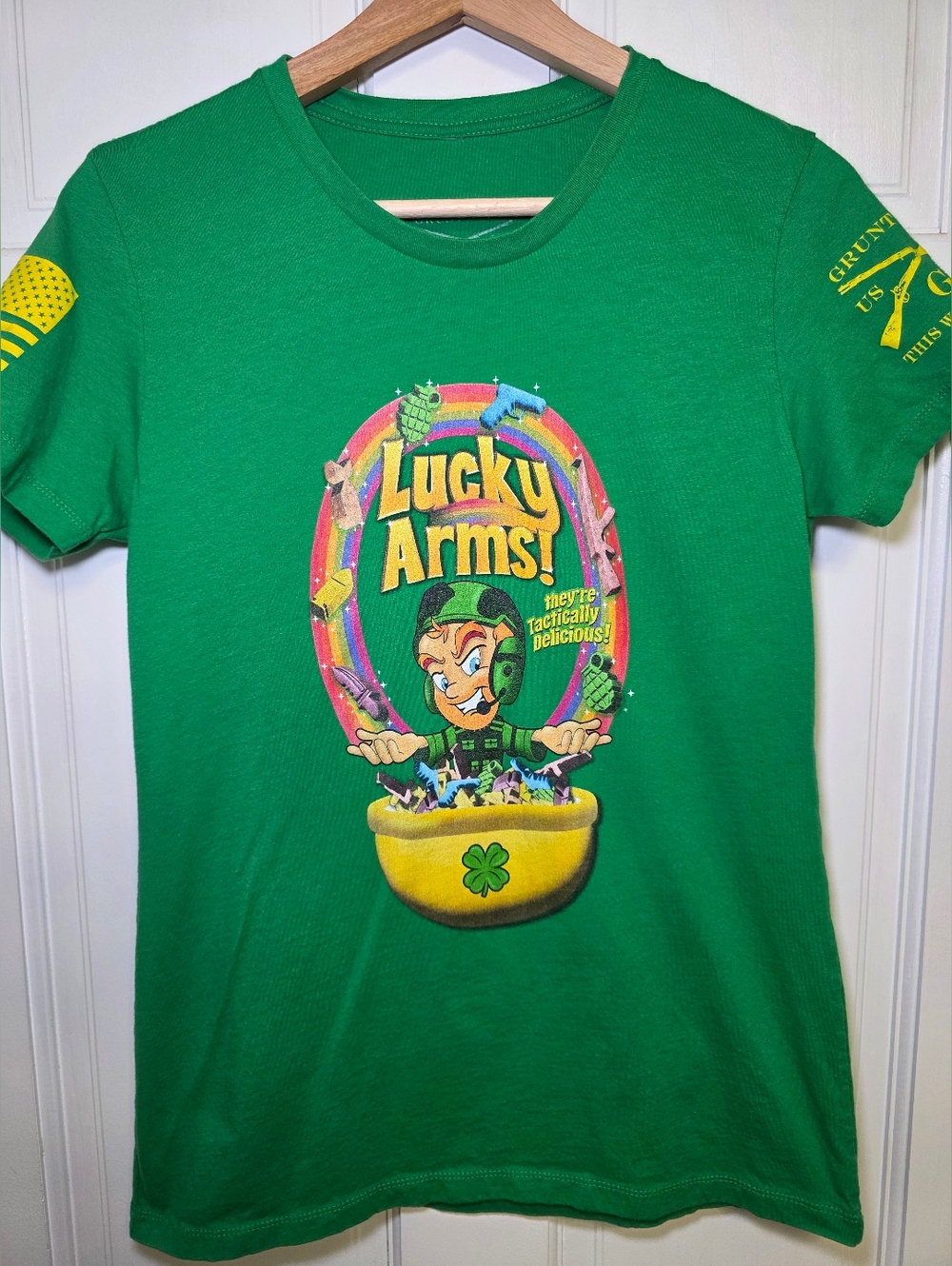 Grunt Style "Lucky Arms- They're Tactically Delicious" Tshirt- Size Lg